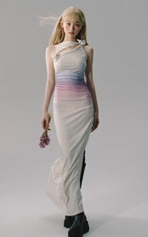 Colored neon slim dress